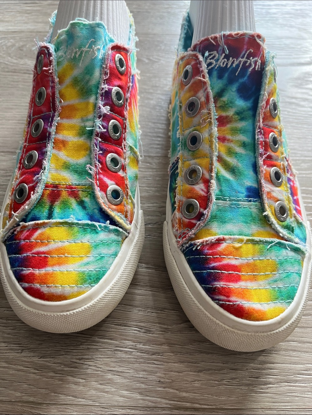 Blowfish Tie-Dye Slip-On Sneakers - Bright Rainbow